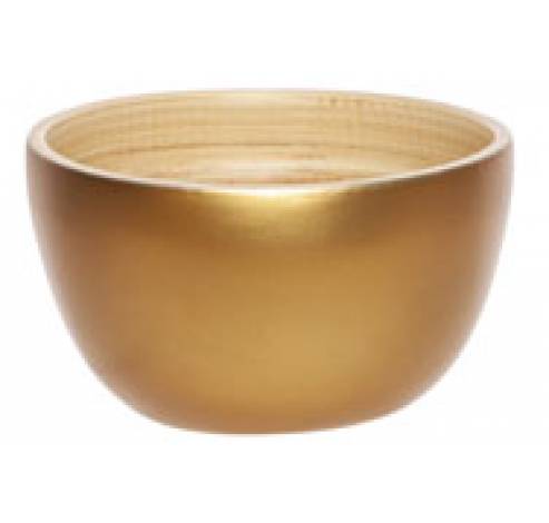 BOWL GOUD 11X11XH6,5CM ROND BAMBOE  Cosy @ Home