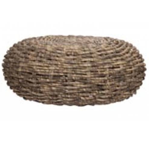 POEF GROEN 50X50XH20CM ROND RIET  Cosy @ Home