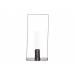 Staander 1x Glass Tube D2.5-h15cm Grijs 11x8xh25cm Rechthoek Metaal 