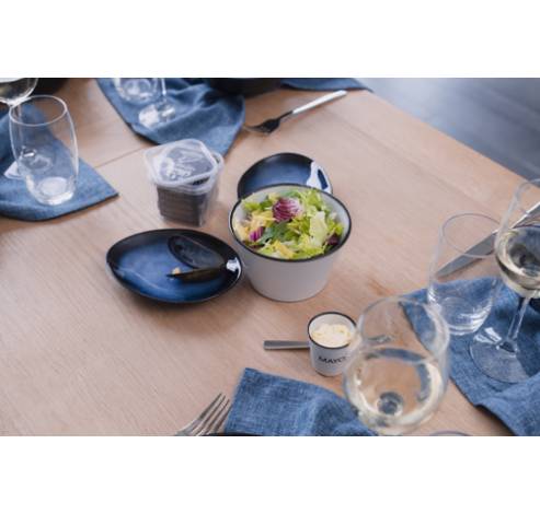 Placemat Blauw 33x44xh,5cm Rechthoek Pol Yester  Cosy @ Home
