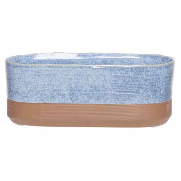 Plantenbak Duo Jeans Blauw 15x8xh8cm Ova Al Aardewerk 