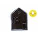 Huis Led Excl2xaabatt Midnight Glazed  B Lauw 10x7,2xh13,5cm Rechthoek Keramiek 