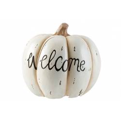 Cosy @ Home POMPOEN WELCOME CREME 29X29XH27CM RESIN 
