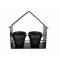 Decorek House X2 Pots D10-h9cm Zwart 24, 5x10xh24cm Metaal 