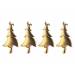 HANGER SET4 TREE GOUD 9X2XH15CM KUNSTSTO 