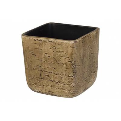 Cachepot Water Effect Brun 16x16xh16cm C Arre Gres  Cosy @ Home