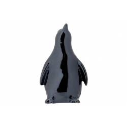 Cosy @ Home Pinguin Midnight Glazed Blauw 7,7x6xh13c M Andere Keramiek