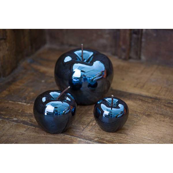 Appel Midnight Glazed Blauw 9,5x9,5xh11c M Rond Keramiek 