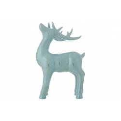 Hert Antlers Groen 18x14,4xh27,7cm Keram Iek Lustre Finish 