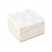 Doos Leafs White Natuur 10x10xh6,5cm Hou T 