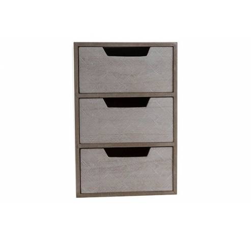 Ladenkast Beige 20x14xh30cm Hout   Cosy @ Home