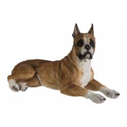 Hond Dog Bruin 50x24xh29cm Polyresin  