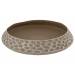 Bowl Hand Made Texture Taupe 33x33xh6,5c M Rond Aardewerk 
