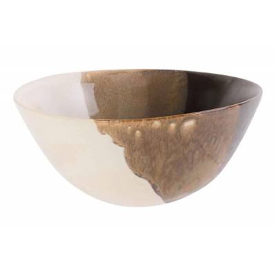 Bowl Mix 3 Glazes Foodsafe Multi-kleur 1 4x14xh5,5cm Rond Aardewerk 