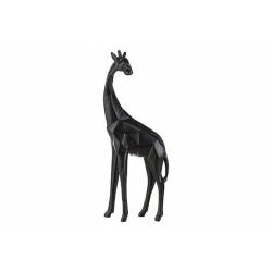 Giraf Zwart 9x3,5xh24cm Aardewerk  