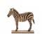 Zebra Natuur 14x5xh16cm Hout  
