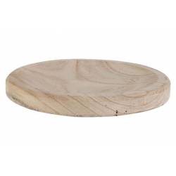 Cosy @ Home SCHAAL NATUUR 25X25XH3CM ROND HOUT 