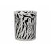 Theelichthouder Zebra Zwart-wit D10xh12c M Glas 