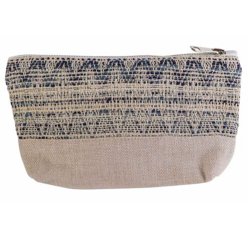 Make-up Bag Blue Creme 19x5xh13cm Polyester  Cosy @ Home