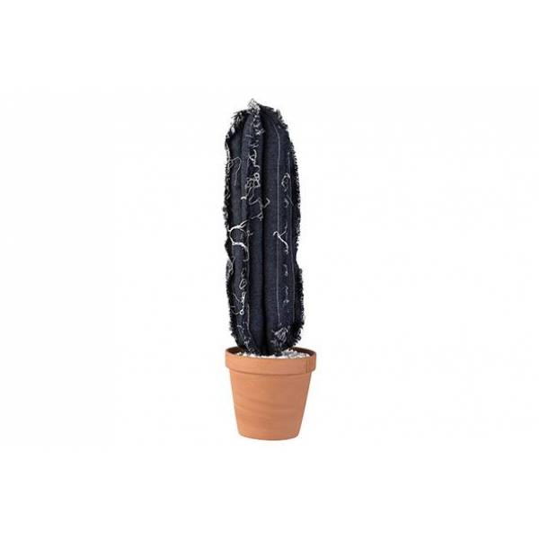 Cactus In Tc Pot Jeans Blauw 14xh52cm Te Xtiel 