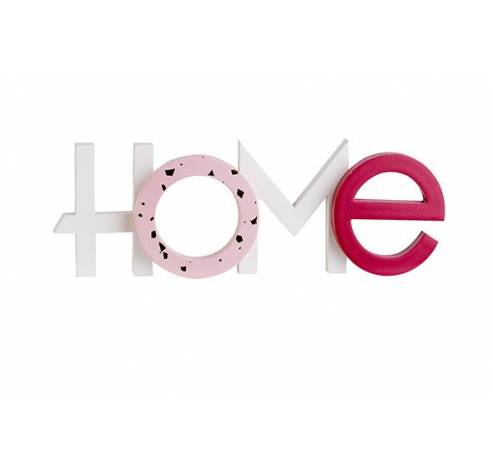 Letters Home Roze 29x3,1xh10,3cm Hout   Cosy @ Home