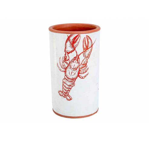 VAAS LOBSTER ROOD 14X14XH24CM CILINDRISC  Cosy @ Home