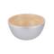 Bowl Zilver 10x10xh5cm Rond Bamboe  