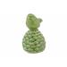 Vogel On Cone Pearl Groen 6,2x5xh8cm Aar Dewerk 