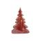Kerstboom With Stars  Incl 2 Button Bat Donkerrood 16,6x7,7xh24cm Ker 2xlr44 