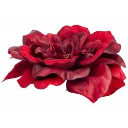 Clip Rose Jewel Donkerrood 15x15xh4cm Ku Nststof 