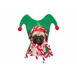 Cosy @ Home Bonnet Elf For Dogs Rouge Vert 35x2xh35c M Textile 
