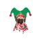 Muts Elf For Dogs Rood Groen 35x2xh35cm Textiel 