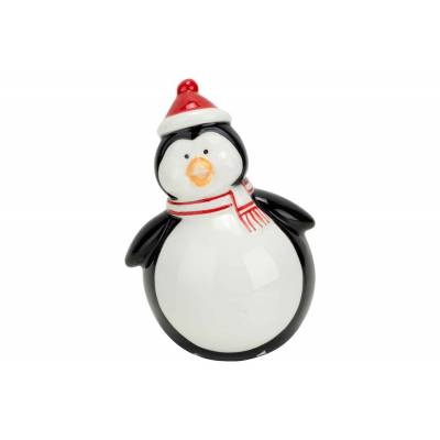 HOLIDAYS PINGUIN RED SCARF ROOD WIT 6,7X  Cosy @ Home