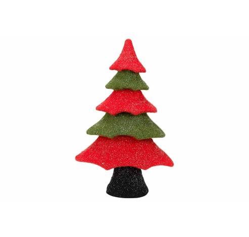 HOLIDAYS KERSTBOOM ROOD GROEN 35X15XH58C  Cosy @ Home