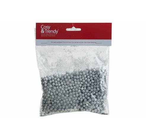 STROOIDECO GLITTER BALLS 25GR ZILVER 16X  Cosy @ Home