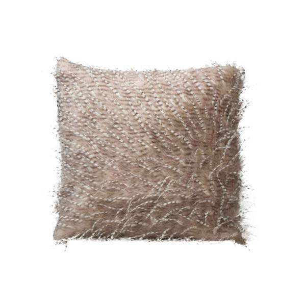 Kussen Feathers Beige 45x45xh10cm Polyes Ter 