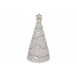 Kerstboom Glitter Lichtroze 10x10xh20cm Rond Resin 