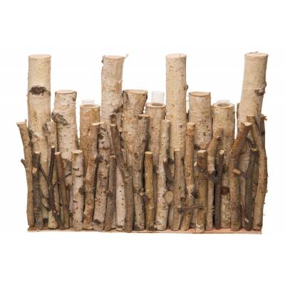 Vaas X3 Branches Natuur 33x5xh26cm Hout   Cosy @ Home