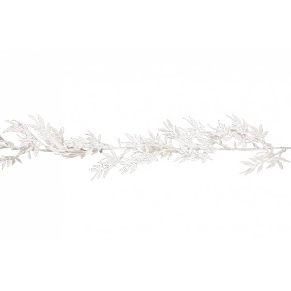 Slinger Leaves Glitter Wit H150cm Kunsts Tof 