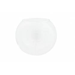 Theelichthouder Bowl Transparant 11,5x11 ,5xh10cm Rond Glas 