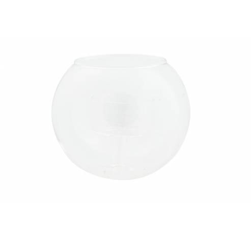Theelichthouder Bowl Transparant 11,5x11 ,5xh10cm Rond Glas  Cosy @ Home
