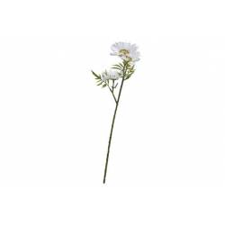 Cosy @ Home Branche Daisy Blanc 13x13xh43cm Plastic  