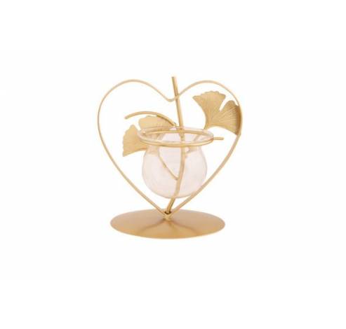 THEELICHTHOUDER GINGKO 1X GLASS CUP GOUD  Cosy @ Home
