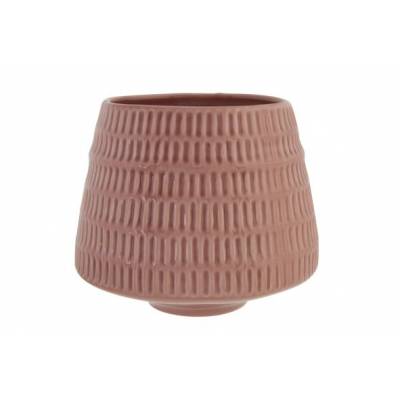 Cachepot Anise Rose 15,5x15,5xh13,5cm Ro Nd Conique Gres  Cosy @ Home
