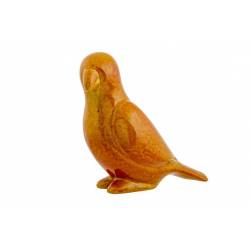 Papegaai Cockatoo Reactive Orange Glazin G Roestxh23cm Aardewerk 