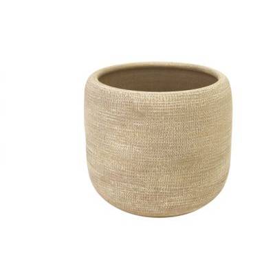 Cachepot Groves Sable 18x18xh16cm Cylind Rique Gres  Cosy @ Home