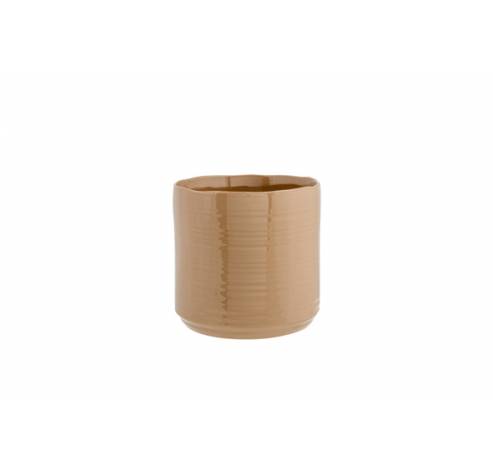 Cachepot Sable 10x10xh9,5cm Cylindrique Gres  Cosy @ Home
