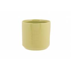 Cosy @ Home Cachepot Vert Olive 11x11xh10,5cm Cylind Rique Gres 