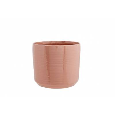 Cachepot Vieux Rose 16,5x16,5xh15cm Cyli Ndrique Gres  Cosy @ Home