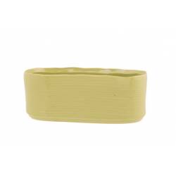 Cosy @ Home Bac A Plantes Vert Olive 15x8xh8cm Ovale  Gres 